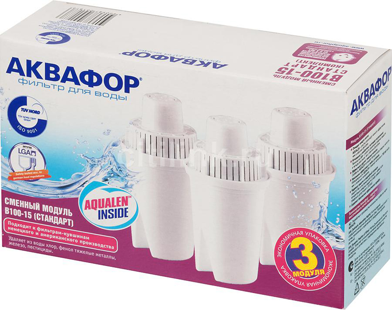 

Сменный фильтр АКВАФОР В100-15 (3 шт)