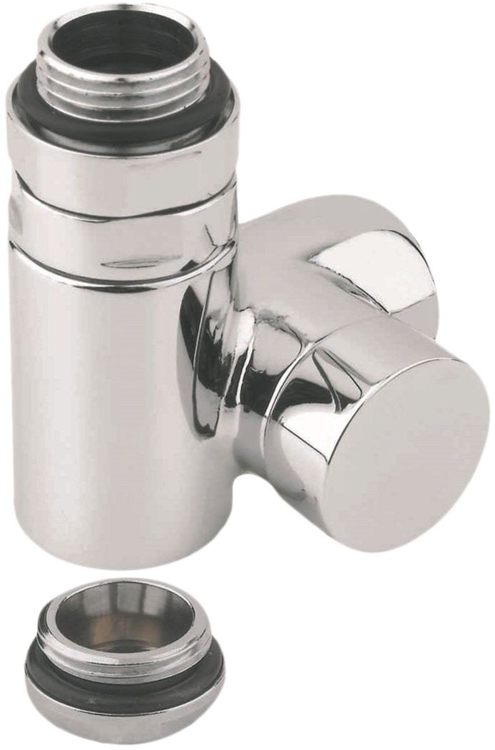 

Кран отсекающий Carlo Poletti COMBI CORNER трехосевой DX (правый) 1/2" хром (V110410BDX)