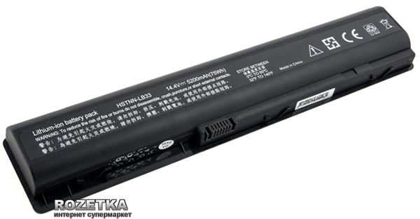 Акція на Аккумулятор PowerPlant для HP DV9000 Black (14.4V/4800mAh/6Cells) (NB00000112) від Rozetka UA