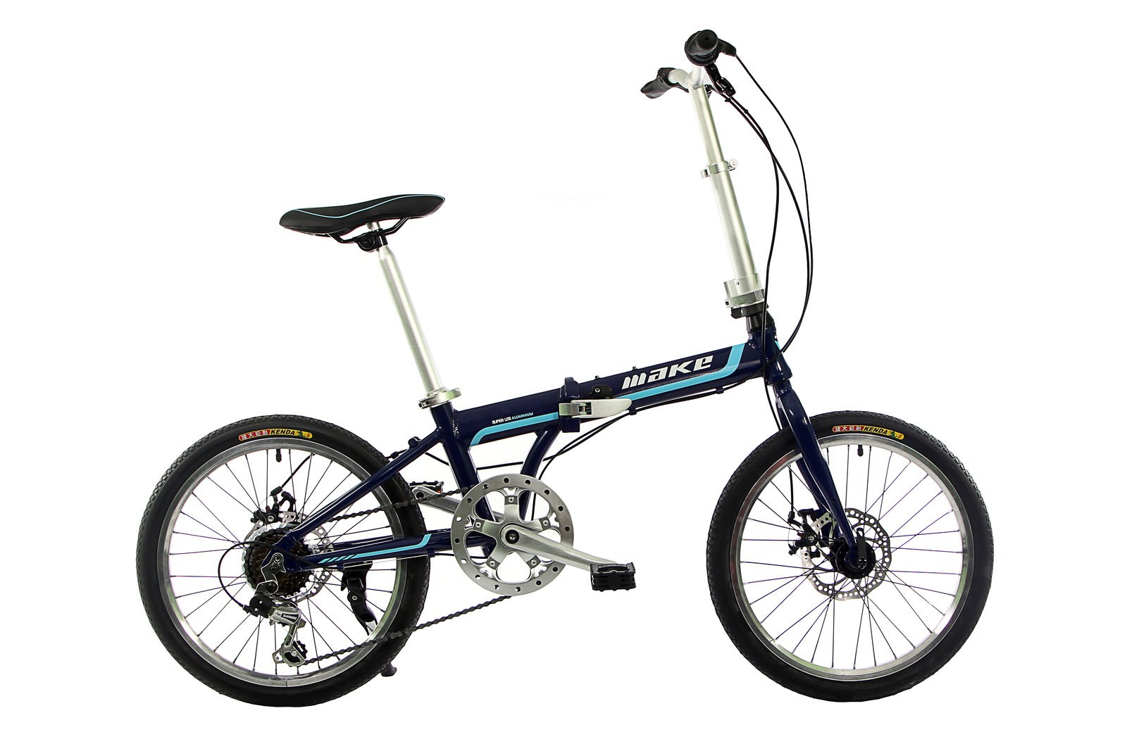 

Велосипед складной Make bike 20" / рама 17" синий