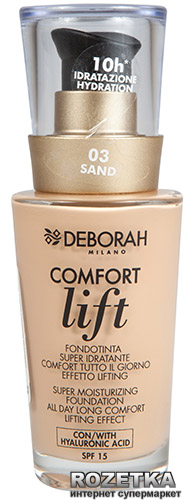 Акція на Тональная основа Deborah Comfort Lift вельветовая 03 Sand (8009518122626) від Rozetka UA
