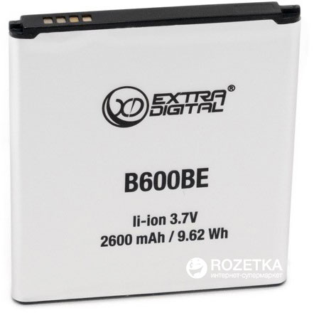 

Аккумулятор ExtraDigital для Samsung GT-i9500 Galaxy S4 2600 mAh