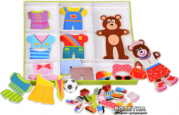 

Обучающая деревянная игрушка Одень мишку Na-Na (T65-011)