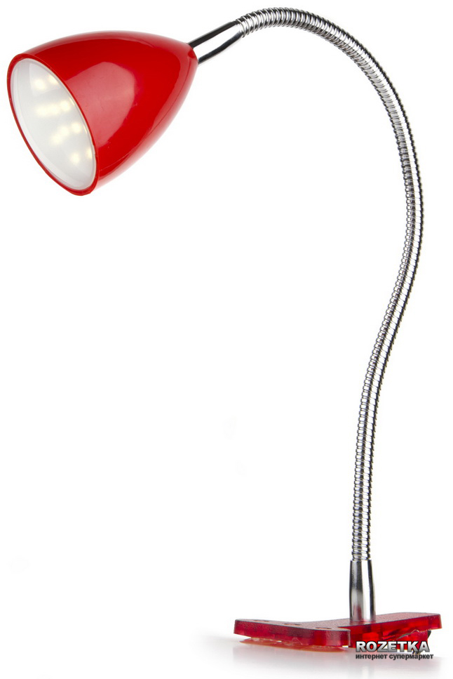 

Настольная светодиодная лампа на прищепке Brille MTL-22 LED 1.8W RED (L85-004)