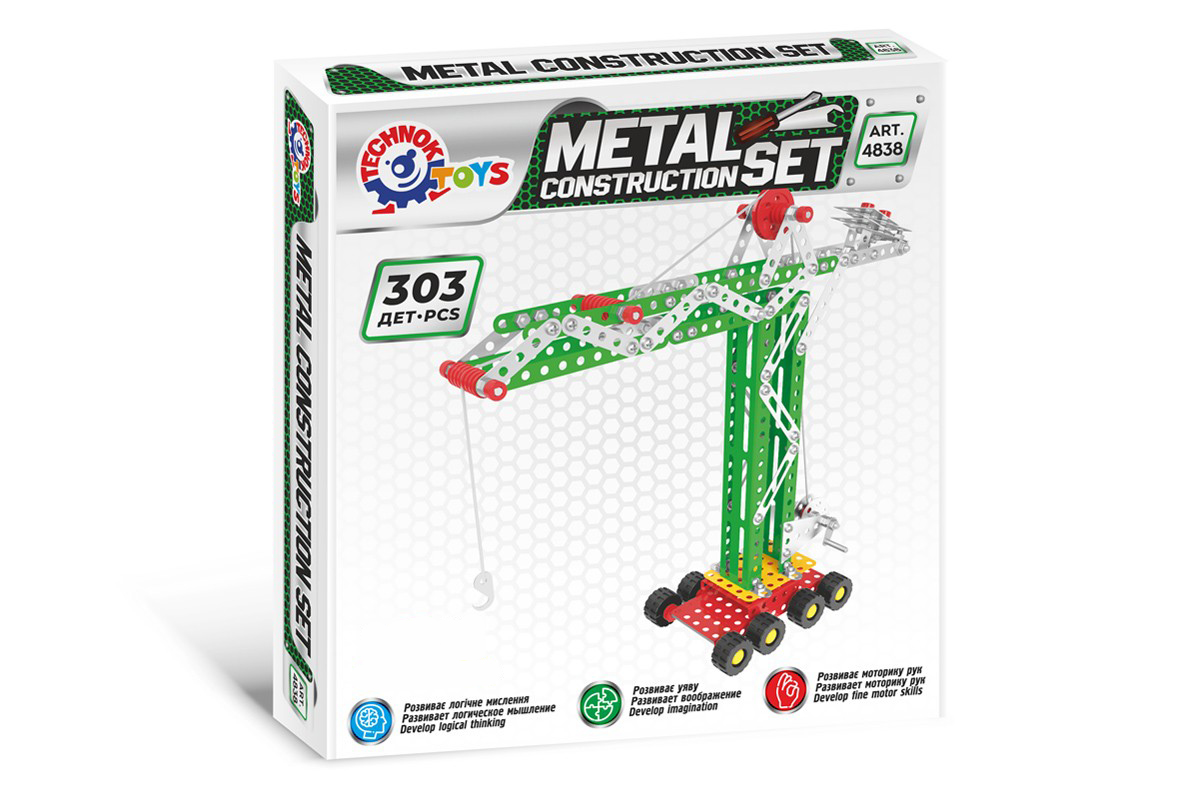 

Конструктор металический Технок "Строительный кран" (4838)