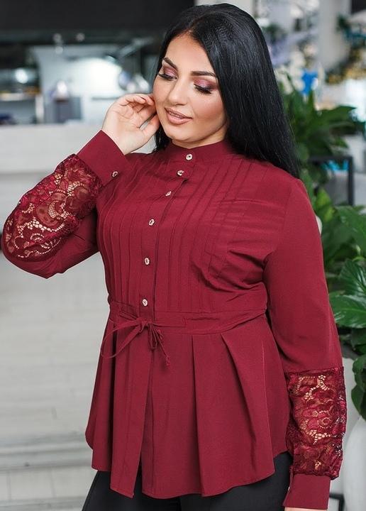 

Блузка G&M k-50529  Размер цвет бордовый, Блузка G&M k-50529 56 Размер цвет бордовый