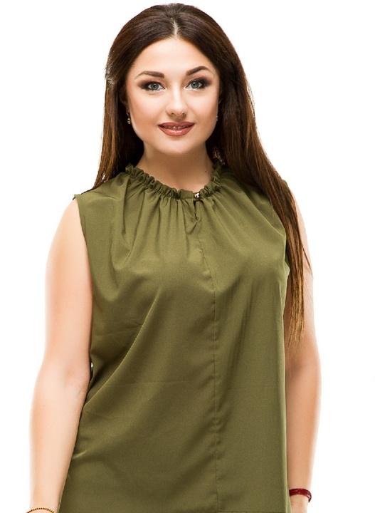 

Блузка G&M k-42224  Размер цвет хаки, Блузка G&M k-42224 52 Размер цвет хаки