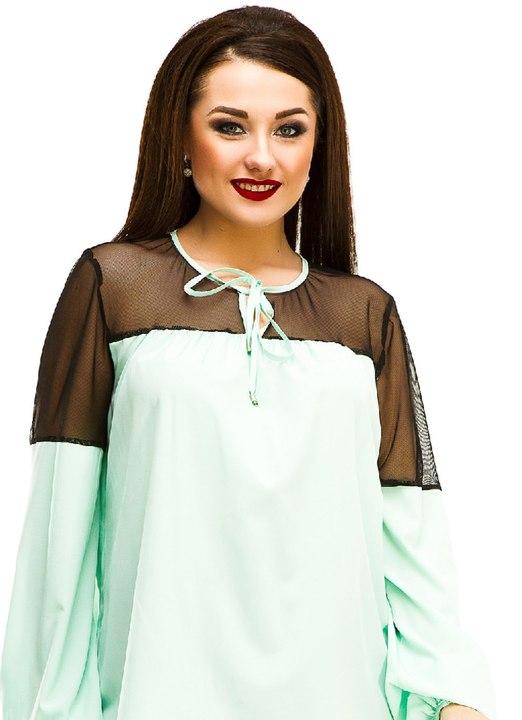 

Блузка G&M k-39906  Размер цвет мятный, Блузка G&M k-39906 54 Размер цвет мятный