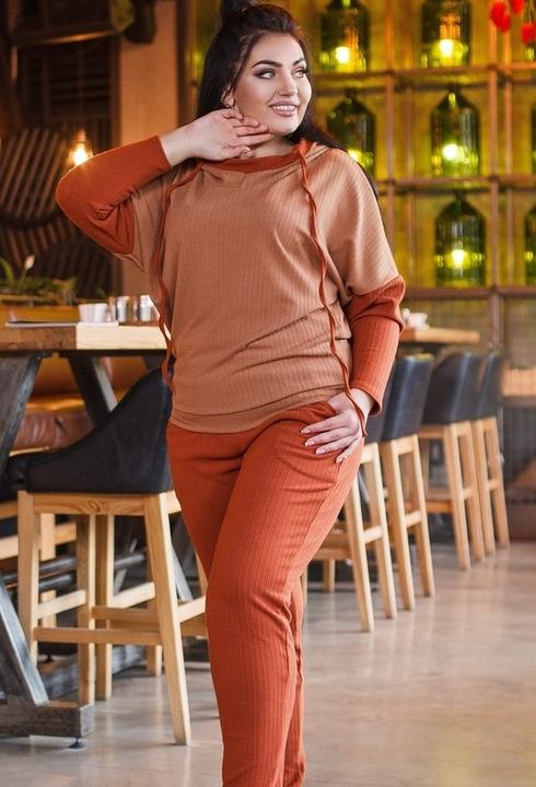 

Спортивный костюм G&M k-52602 - Размер цвет терракотовый, Спортивный костюм G&M k-52602 50-52 Размер цвет терракотовый