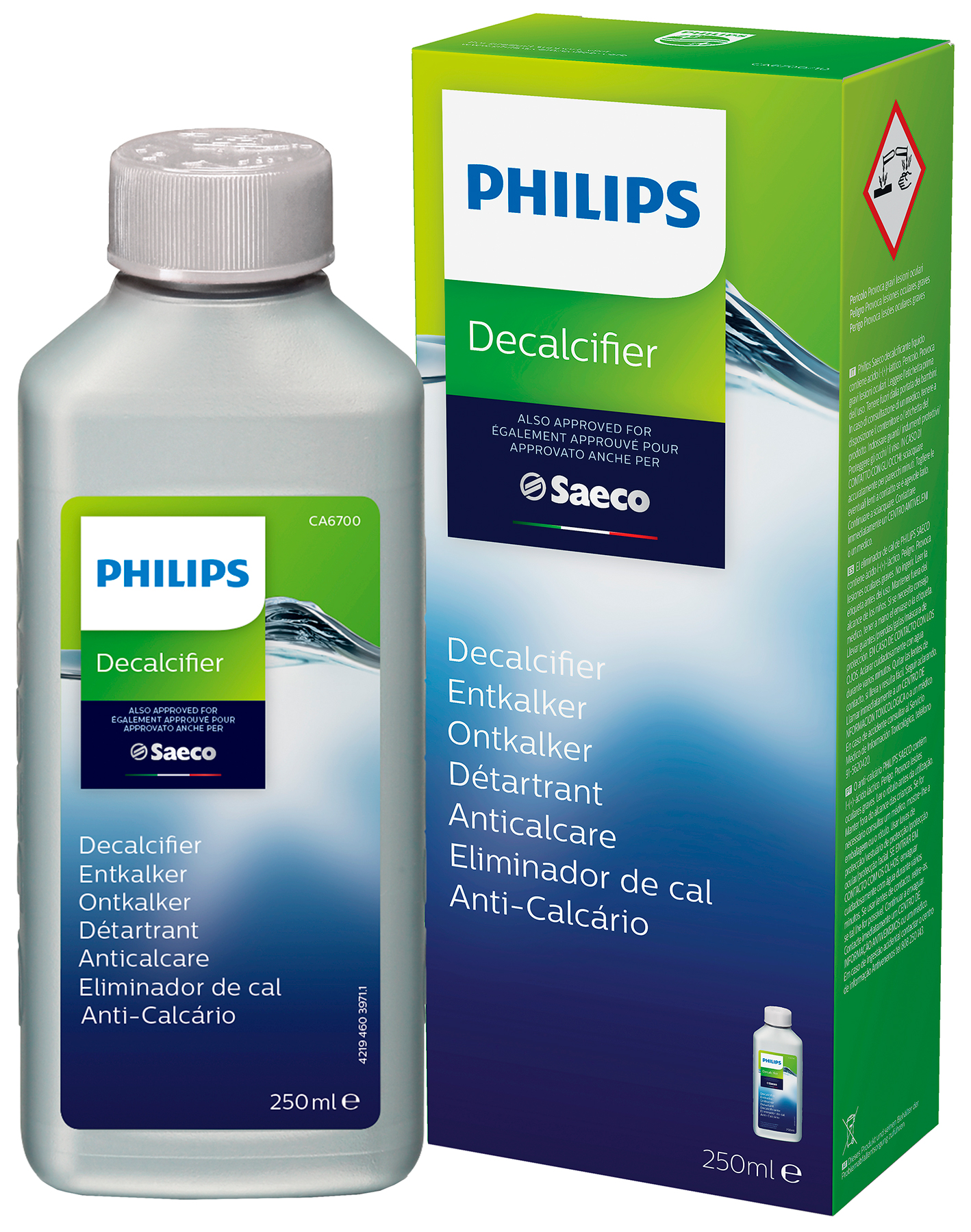 Набір Philips (Saeco) AquaClean 2 шт. PHILIPS рідина від накипу