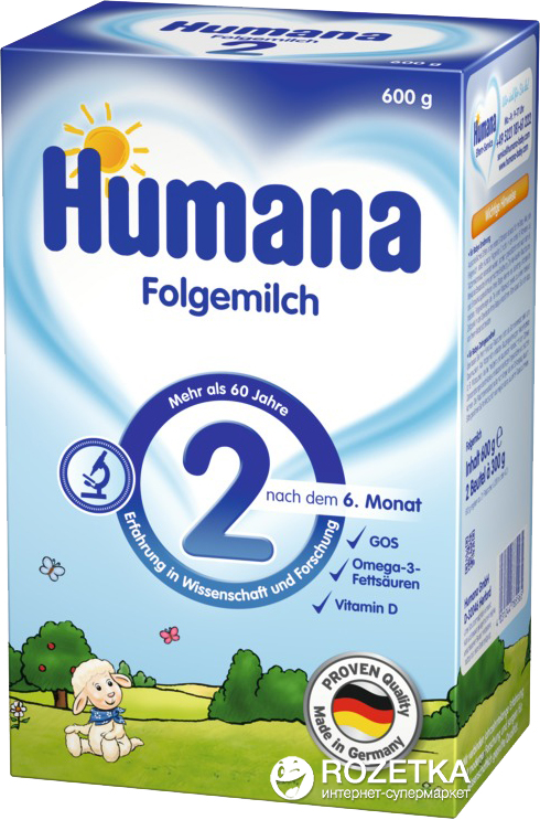 

Молочная сухая смесь Humana 2 600 г (4031244785565 )