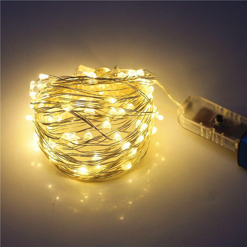 

Светодиодная гирлянда нить "Роса" 200LED 20м USB WW теплый белый