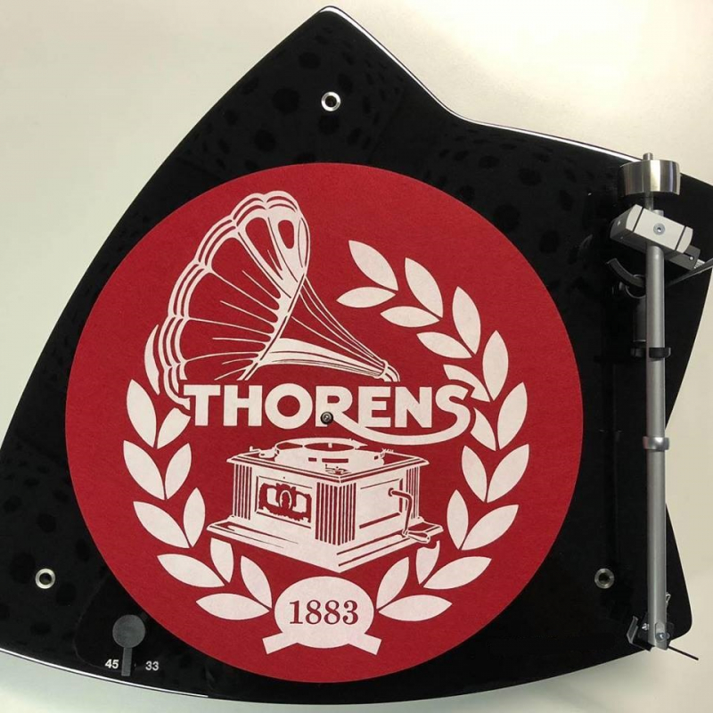 

Антистатический мат из войлока Thorens Felt mat, 300мм, красно-белый (art.236727)
