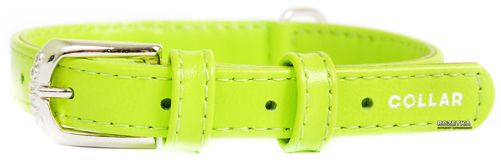 

Ошейник для собак кожаный Collar WAUDOG Glamour с QR паспортом, без украшений, XS, Ш 15 мм, Дл 27-36 см