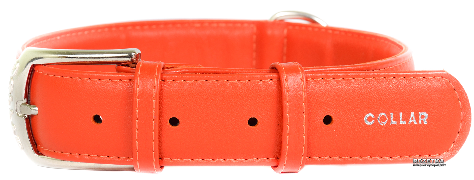 

Ошейник для собак кожаный Collar WAUDOG Glamour с QR паспортом, без украшений, S, Ш 20 мм, Дл 30-39 см
