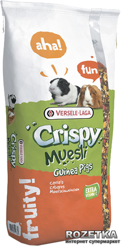 Акція на Корм для морских свинок Versele-Laga Crispy Muesli Cavia зерновая смесь с витамином C 20 кг (611685) від Rozetka UA