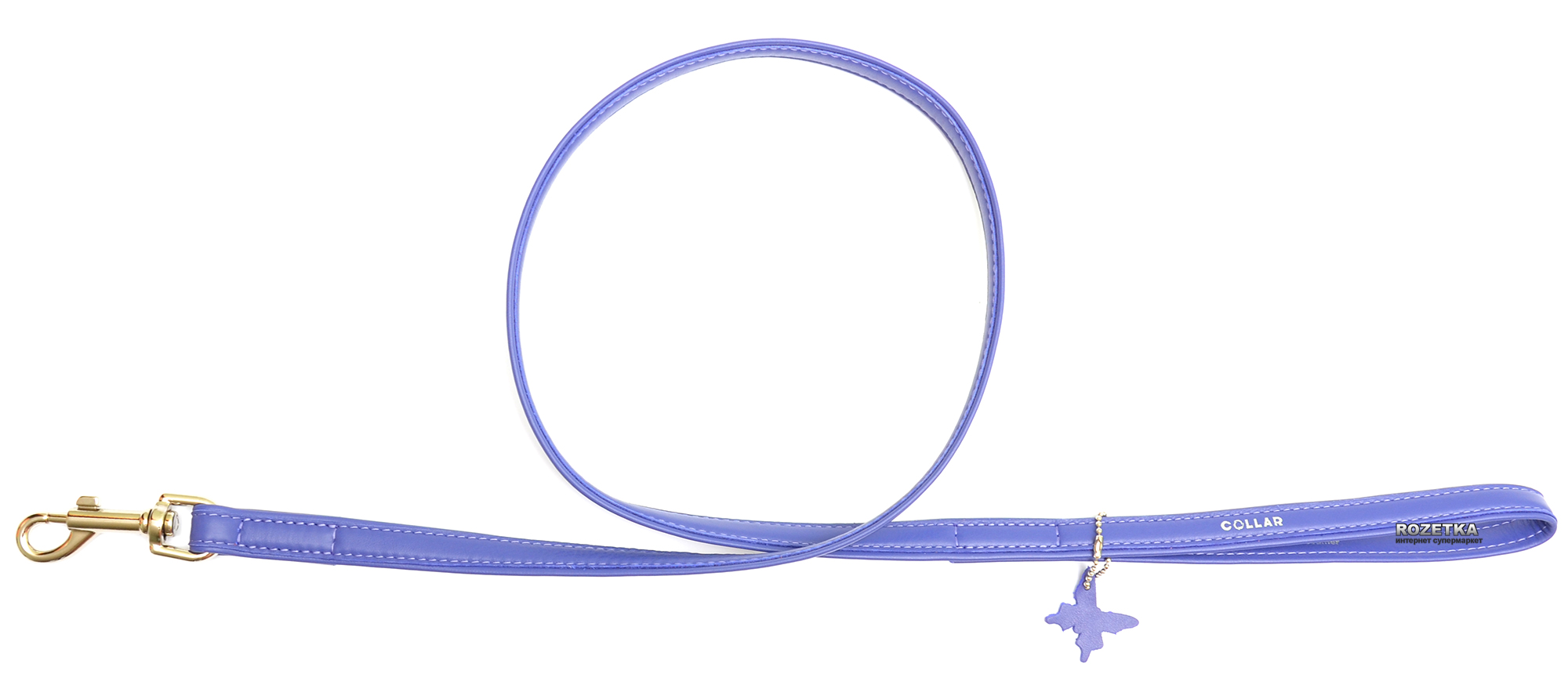 

Поводок для собак кожаный Collar WAUDOG Glamour, S, Ш 18 мм, Дл 122 см
