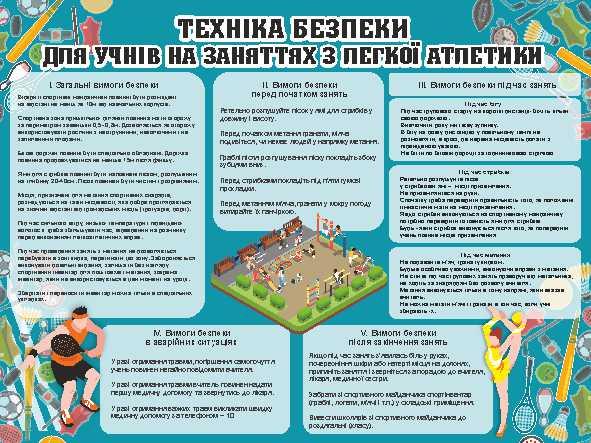 

Техника безопасности по лёгкой атлетике ColorIT СП110004