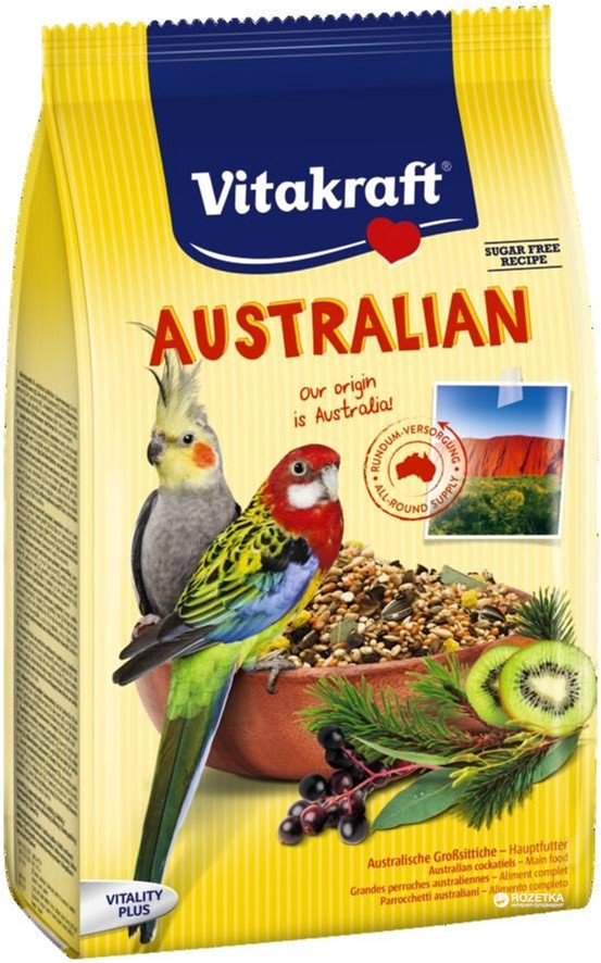 Акция на Повседневный корм для австралийских попугаев Vitakraft Australian 750 г (4008239216441) от Rozetka UA