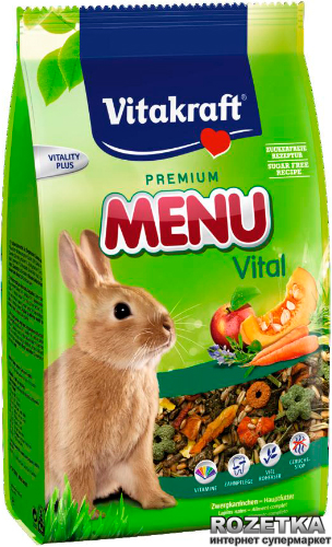 Акція на Корм для кроликов Vitakraft Menu Vital 3 кг (4008239255426) від Rozetka UA