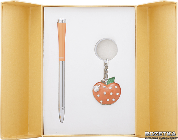 

Набор подарочный (ручка шариковая + брелок) Langres Apple Оранжевый (LS.122024-11)