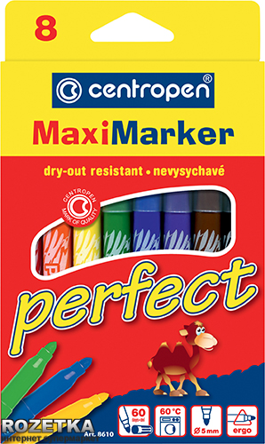 

Набор фломастеров Centropen Perfect Maxi 8 шт (8610/08)