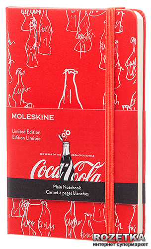

Записная книга Moleskine Coca-Cola 9 х 14 см 192 страницы без линовки Красная (8051272891256)