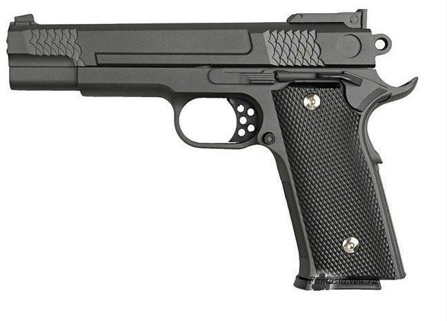 

Детский металлический страйкбольный пистолет Galaxy G20 (Smith & Wesson M945)