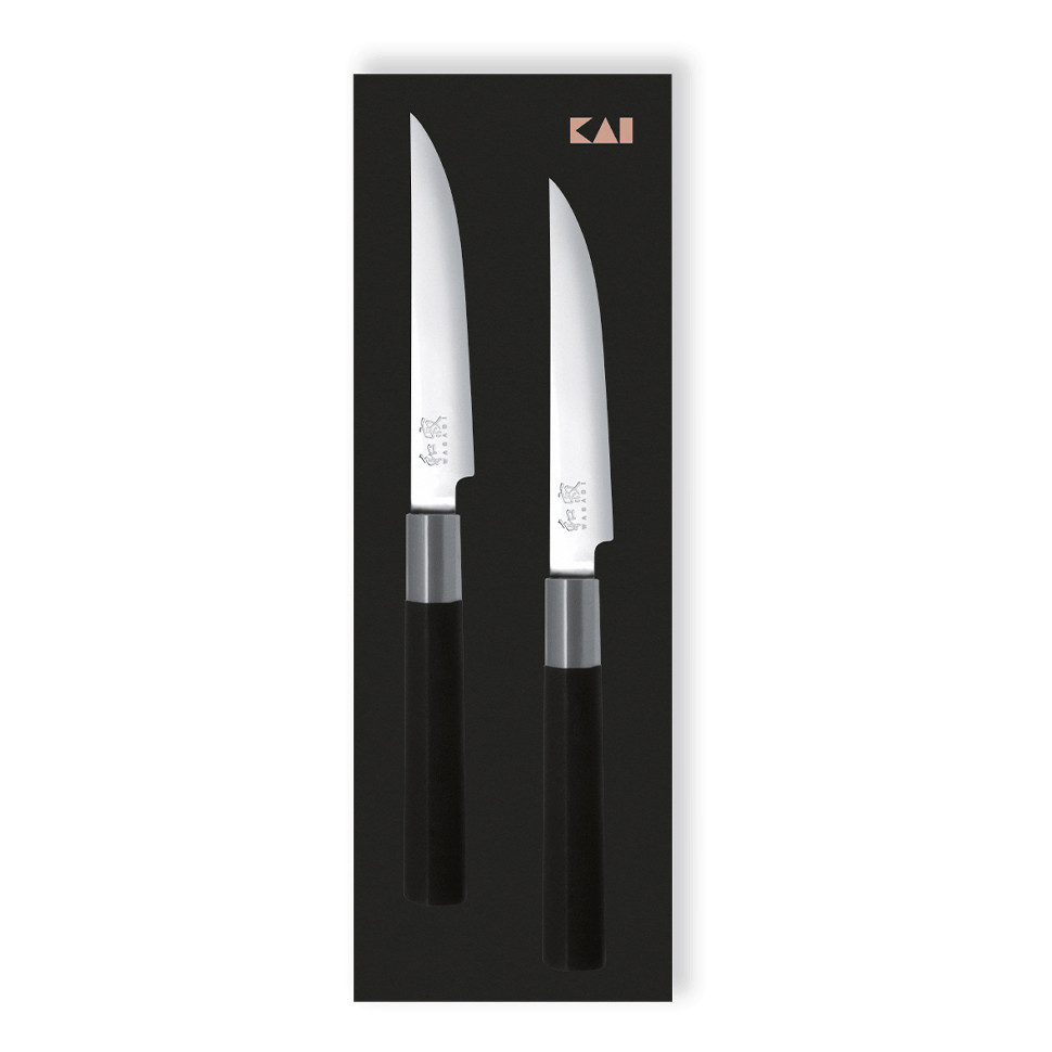 

Набор ножей для стейка KAI Wasabi Black (2 шт)
