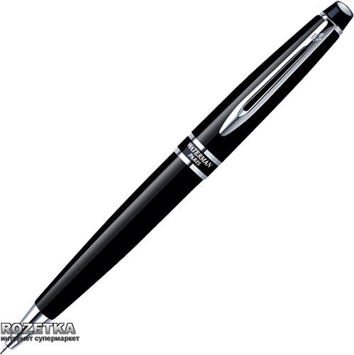 

Ручка шариковая Waterman Expert Black CT BP Синяя Черный корпус (20 029)