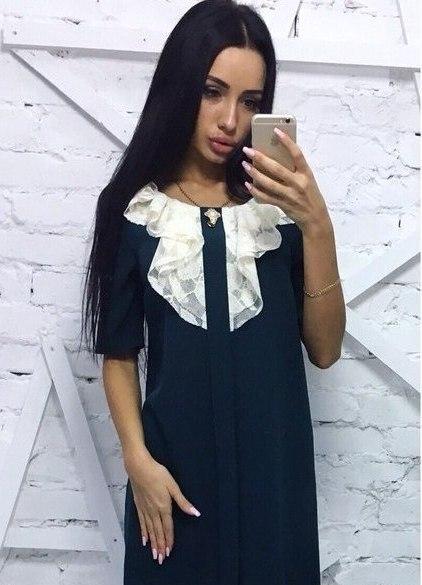 

Платье G&M k-23391 42 Размер цвет бутылка
