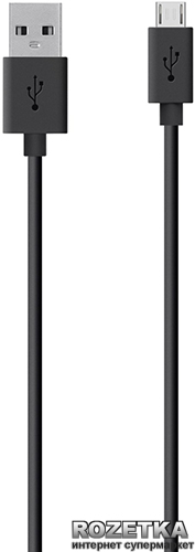 

Кабель Belkin USB 2.0 (AM/microB) MIXIT 2 м Black (F2CU012bt2M-BLK)