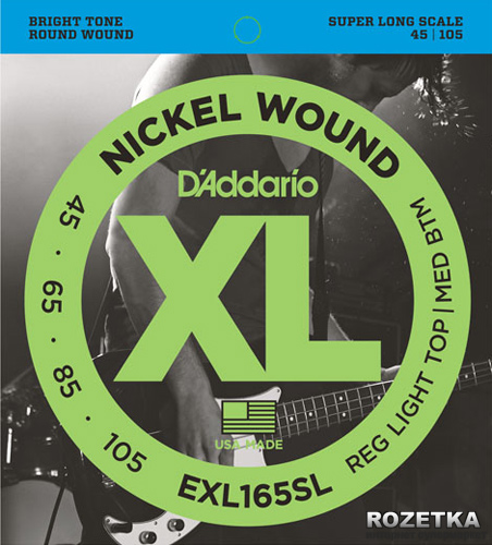 

D'Addario EXL165SL XL Nickel Wound Bass Regular Light Top / Medium Bottom (45-105)
