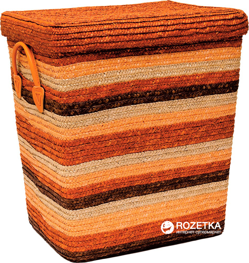 

Корзина с крышкой Natural House 40х31х45 см Оранжевая (HZ-553S)