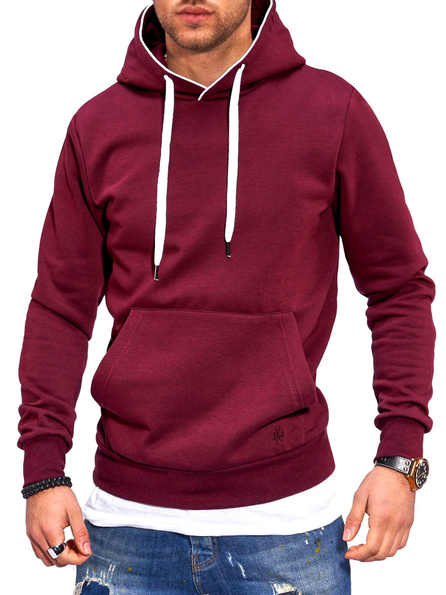 

Худи Jack & Jones Port Royale/White XXL бордо