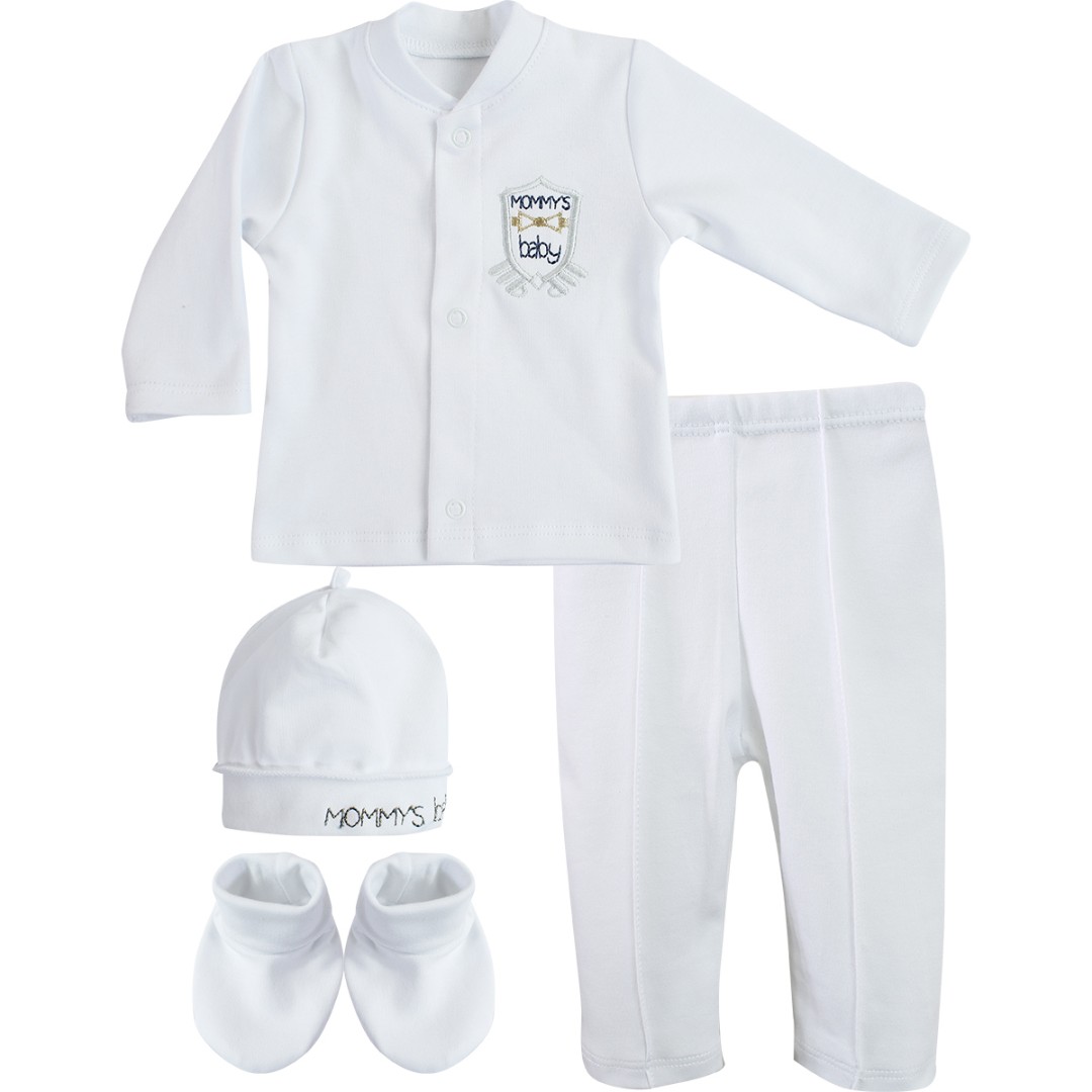 

Набір для хрещення хлопчика 62 см. білий KD13-MommysBaby-Wh-20 Ladan