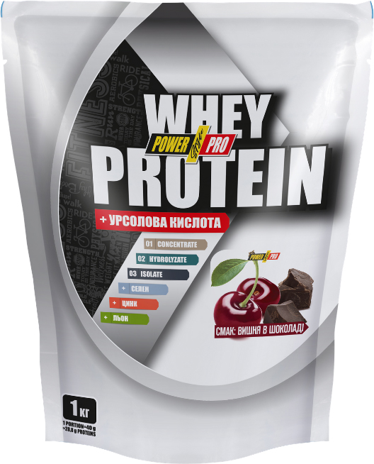 

Протеин Power Pro Whey Protein 1 кг Вишня в шоколаде (4820113923531)