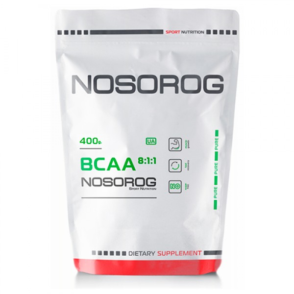 

Аминокислота Nosorog Nutrition BCAA 8:1:1 400 g Без Вкуса