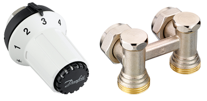 

Комплект радиаторный угловой DANFOSS 013G5276