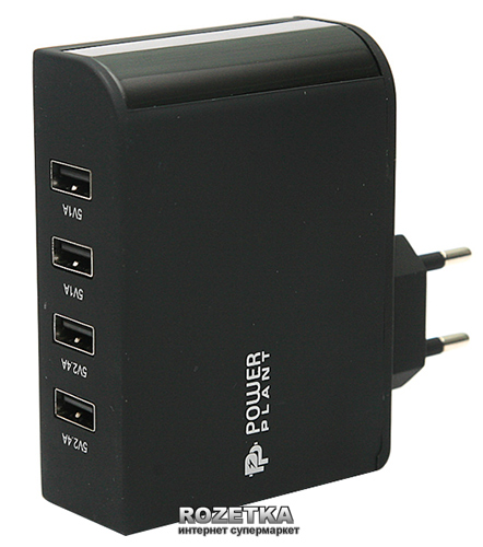 

Сетевое зарядное устройство PowerPlant 4 x USB