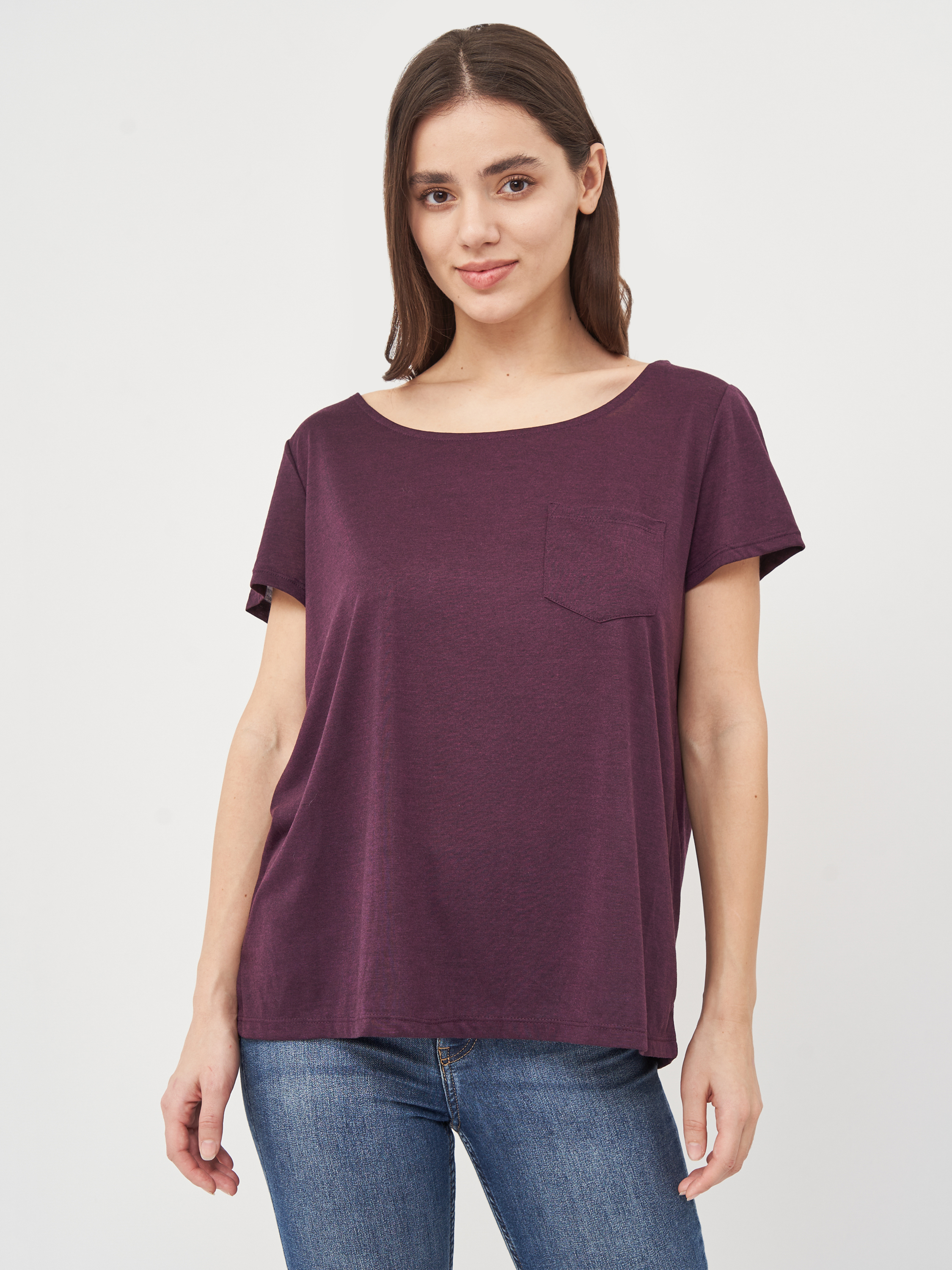 

Футболка H&M 2153374 M Темно-фиолетовая