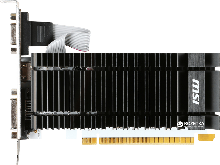 

MSI PCI-Ex GeForce GT 730 2048MB DDR3 (64bit) (902/1600) (VGA, DVI, HDMI) (N730K-2GD3H/LP)
