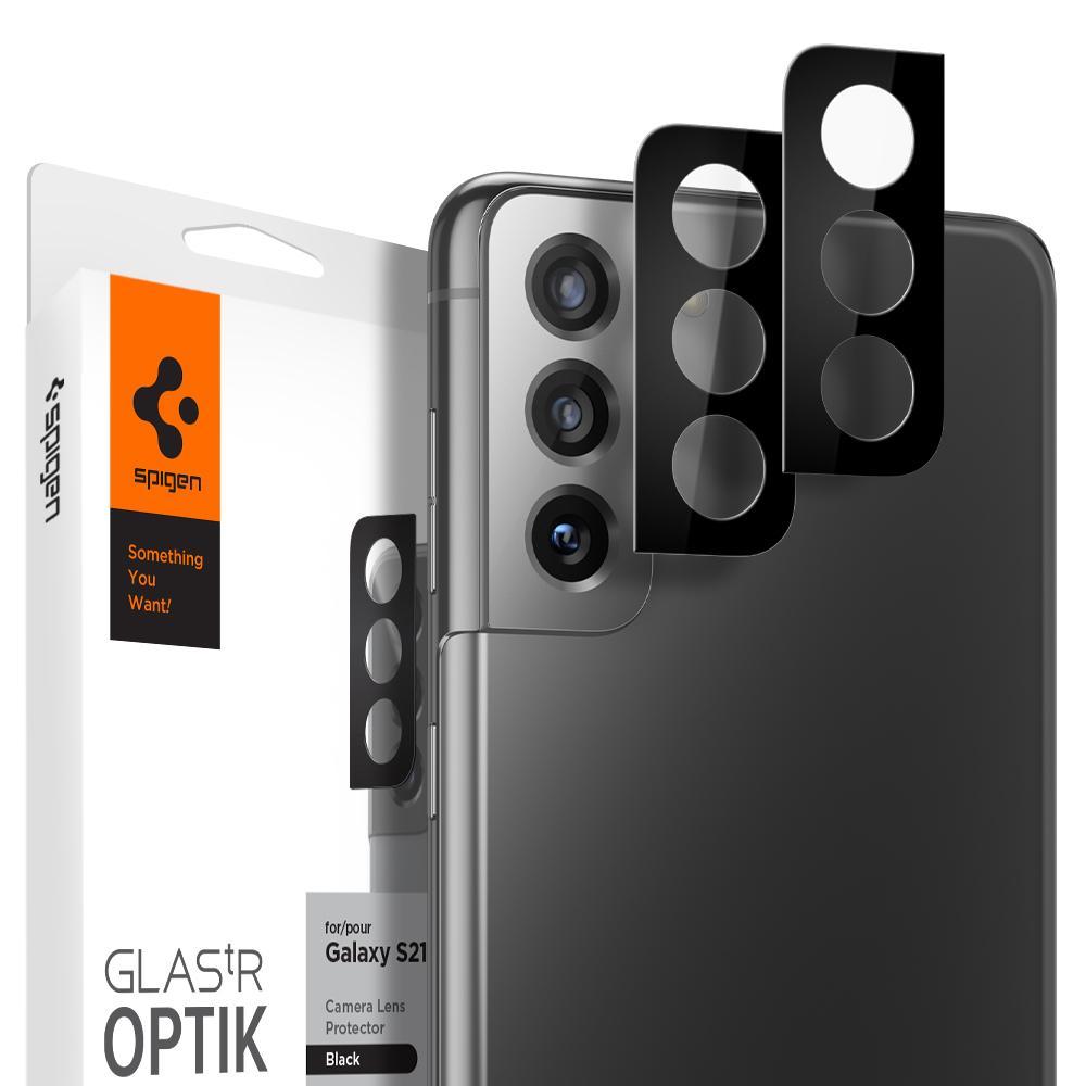 

Защитное стекло на камеру Spigen GlastR Slim Optik Camera Lens 2-Pack для Samsung Galaxy S21 Black