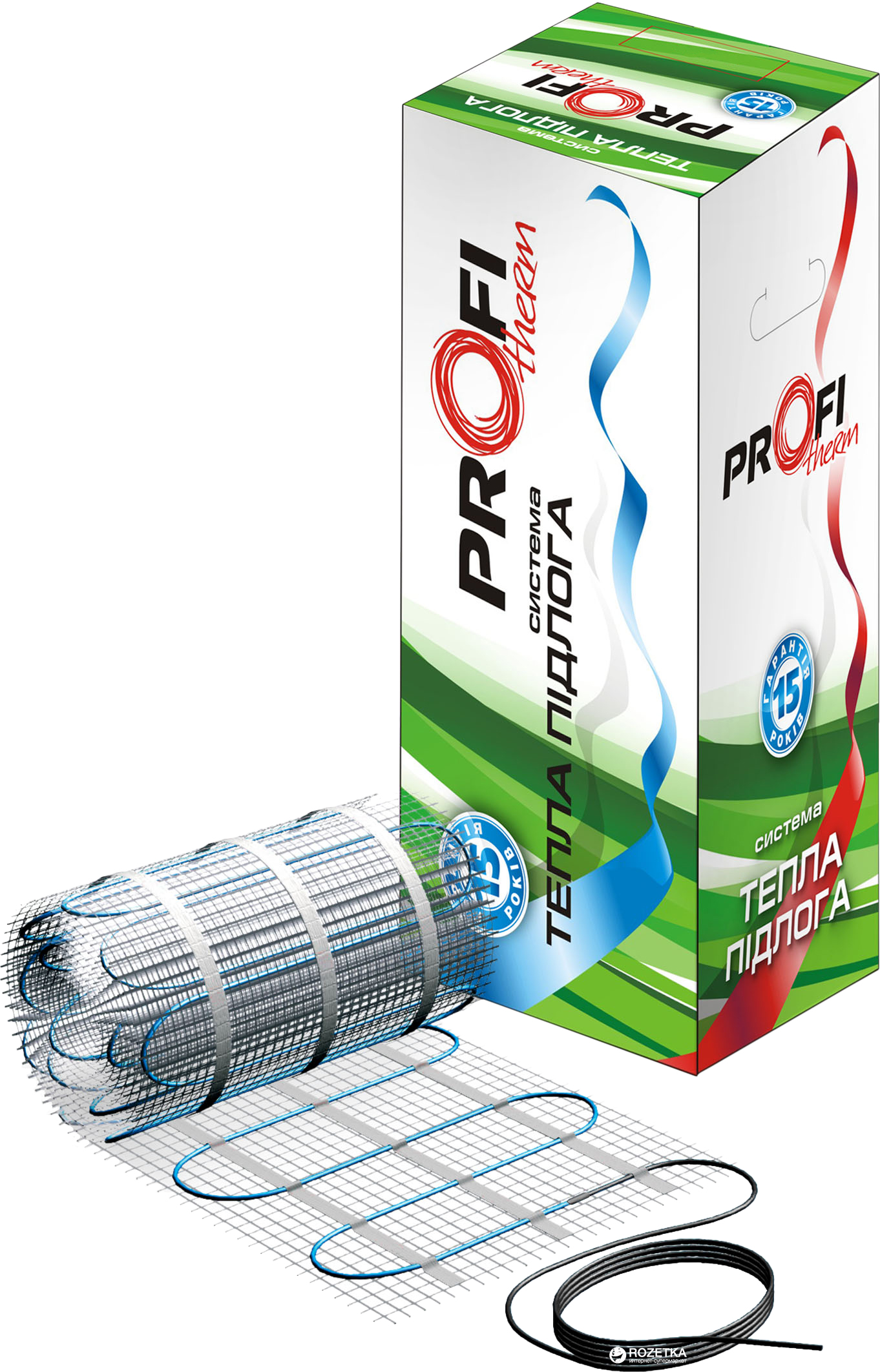

Теплый пол ProfiTherm двухжильный мат 1800 Вт 12 м² (0.5х24 м) (70208445)