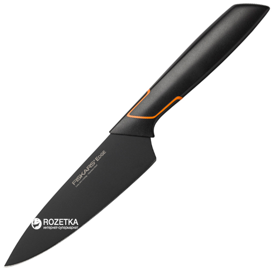 Акция на Кухонный нож Fiskars Deba Edge поварской азиатский 12 см Black (1003096) от Rozetka UA