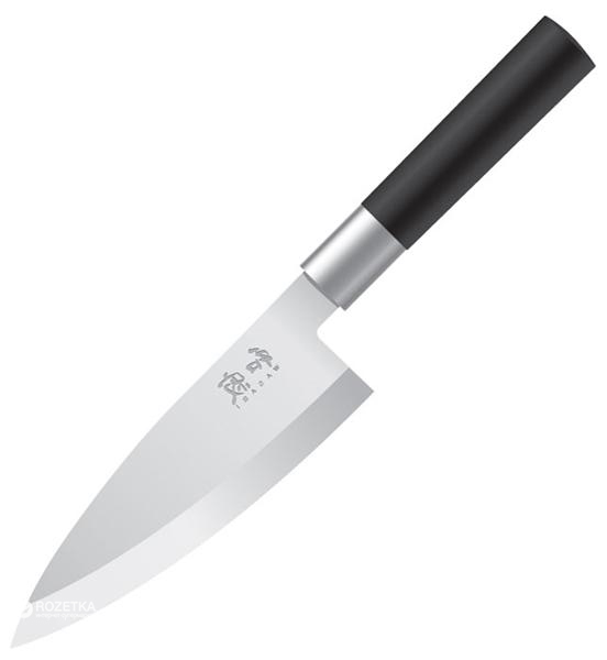 

Профессиональный нож Kai Wasabi Black Деба 150 мм Black