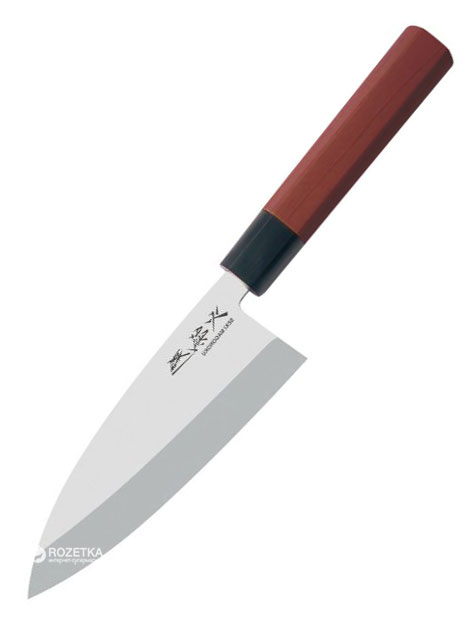

Профессиональный нож Kai Seki Magoroku Redwood Деба 155 мм Brown (MGR-0155D)