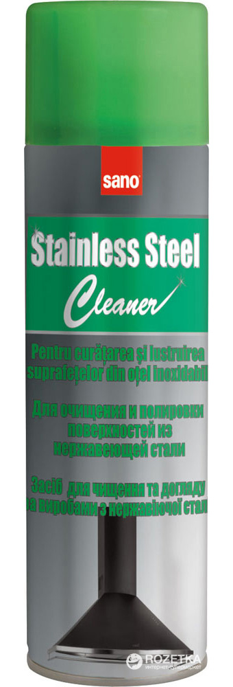 

Средство для ухода за изделиями из нержавеющей стали Sano Stainless Steel Cleaner 475 мл