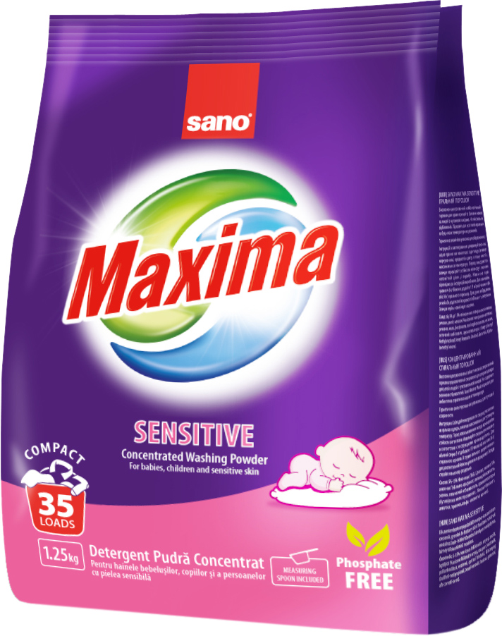

Стиральный порошок Sano Maxima Sensitive 1.25 кг