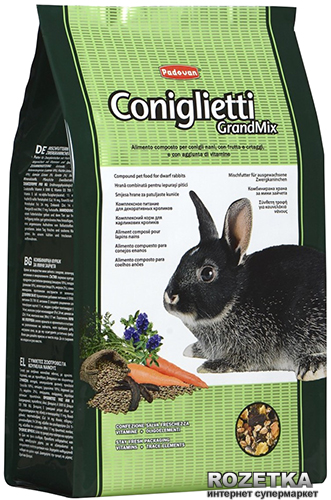 Акція на Корм для кроликов Padovan GrandMix Coniglietti 3 кг (PP00284) від Rozetka UA